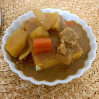 焼き豆腐のカレー